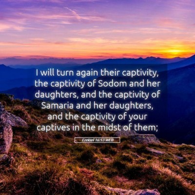 Picture 05 - Ezekiel 16:53 WEB - I will turn again their captivity, the captivity - Bible Verse Picture