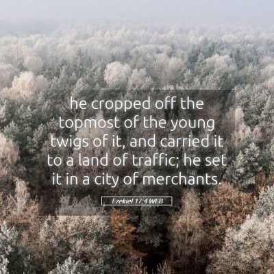 Picture 05 - Ezekiel 17:4 WEB - he cropped off the topmost of the young twigs of - Bible Verse Picture