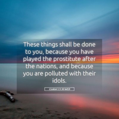 Picture 05 - Ezekiel 23:30 WEB - These things shall be done to you, because you - Bible Verse Picture