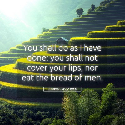 Picture 05 - Ezekiel 24:22 WEB - You shall do as I have done: you shall not cover - Bible Verse Picture