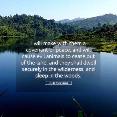 Picture 05 - Ezekiel 34:25 WEB - I will make with them a covenant of peace, and - Bible Verse Picture