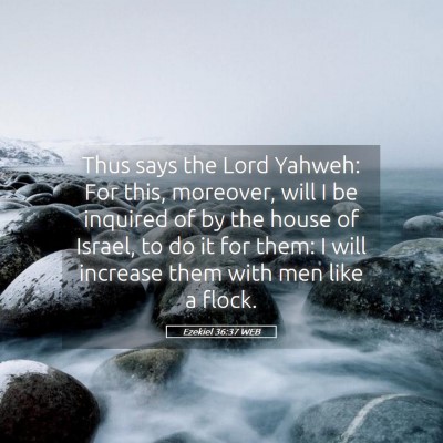 Picture 05 - Ezekiel 36:37 WEB - Thus says the Lord Yahweh: For this, moreover, - Bible Verse Picture