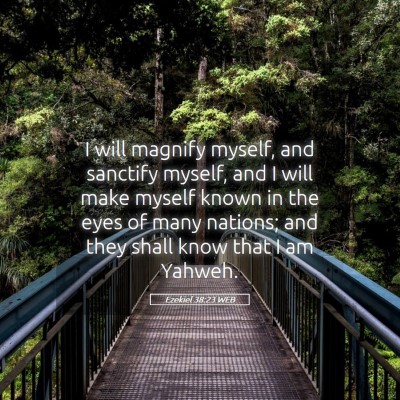 Picture 05 - Ezekiel 38:23 WEB - I will magnify myself, and sanctify myself, and I - Bible Verse Picture