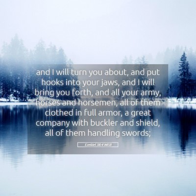 Picture 05 - Ezekiel 38:4 WEB - and I will turn you about, and put hooks into - Bible Verse Picture