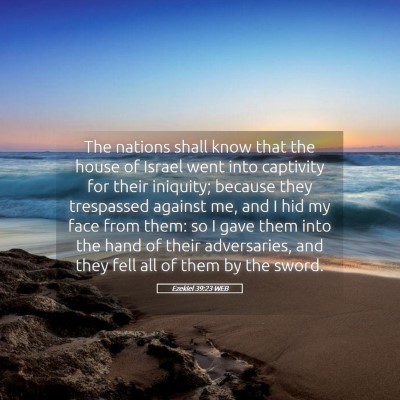 Picture 05 - Ezekiel 39:23 WEB - The nations shall know that the house of Israel - Bible Verse Picture