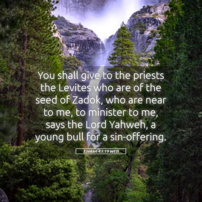 Picture 05 - Ezekiel 43:19 WEB - You shall give to the priests the Levites who are - Bible Verse Picture