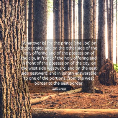 Picture 05 - Ezekiel 45:7 WEB - [Whatever is] for the prince [shall be] on the - Bible Verse Picture