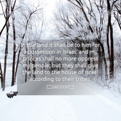 Picture 05 - Ezekiel 45:8 WEB - In the land it shall be to him for a possession - Bible Verse Picture