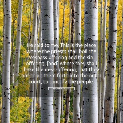 Picture 05 - Ezekiel 46:20 WEB - He said to me, This is the place where the - Bible Verse Picture