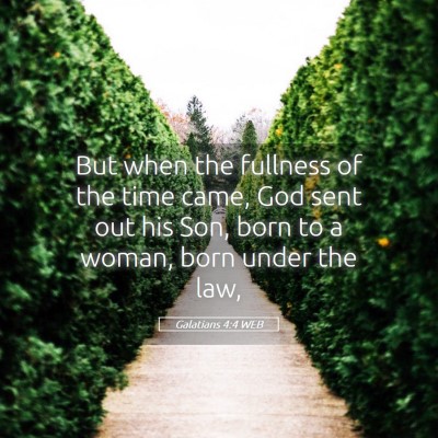 Picture 05 - Galatians 4:4 WEB - But when the fullness of the time came, God sent - Bible Verse Picture