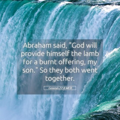 Picture 05 - Genesis 22:8 WEB - Abraham said, 