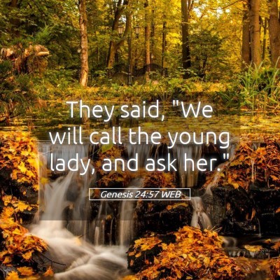 Picture 05 - Genesis 24:57 WEB - They said,