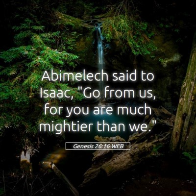 Picture 05 - Genesis 26:16 WEB - Abimelech said to Isaac, 