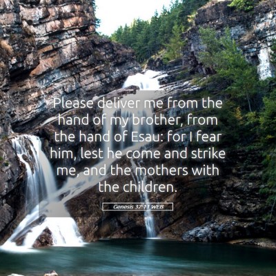 Picture 05 - Genesis 32:11 WEB - Please deliver me from the hand of my brother, - Bible Verse Picture