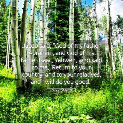 Picture 05 - Genesis 32:9 WEB - Jacob said, 