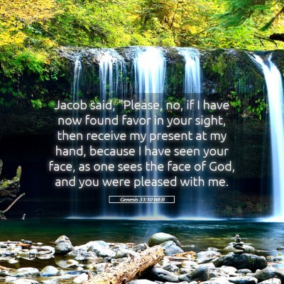 Picture 05 - Genesis 33:10 WEB - Jacob said, 