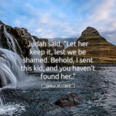 Picture 05 - Genesis 38:23 WEB - Judah said, 