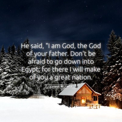 Picture 05 - Genesis 46:3 WEB - He said, 