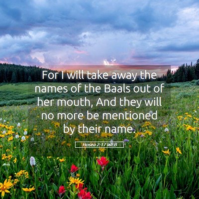 Picture 05 - Hosea 2:17 WEB - For I will take away the names of the Baals out - Bible Verse Picture