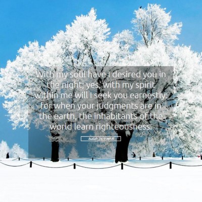Picture 05 - Isaiah 26:9 WEB - With my soul have I desired you in the night; - Bible Verse Picture