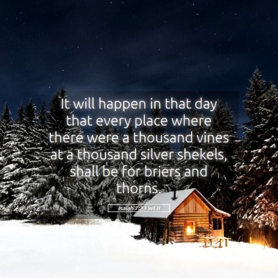 Picture 05 - Isaiah 7:23 WEB - It will happen in that day that every place where - Bible Verse Picture