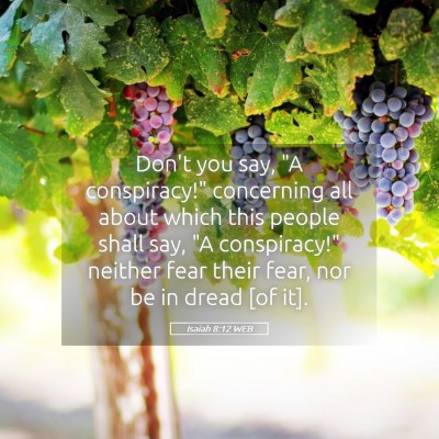 Picture 05 - Isaiah 8:12 WEB - Don't you say, 