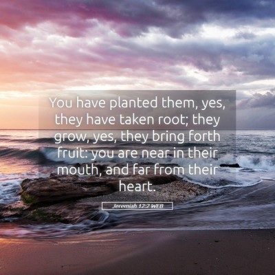 Picture 05 - Jeremiah 12:2 WEB - You have planted them, yes, they have taken root; - Bible Verse Picture