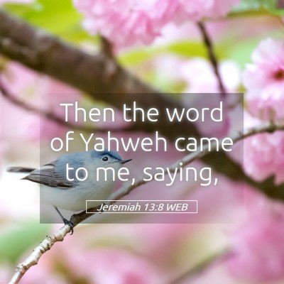 Picture 05 - Jeremiah 13:8 WEB - Then the word of Yahweh came to me, - Bible Verse Picture