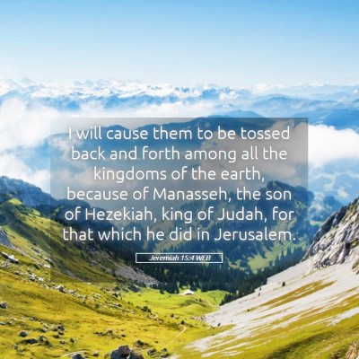 Picture 05 - Jeremiah 15:4 WEB - I will cause them to be tossed back and forth - Bible Verse Picture