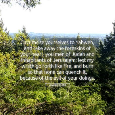 Picture 05 - Jeremiah 4:4 WEB - Circumcise yourselves to Yahweh, and take away - Bible Verse Picture