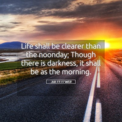 Picture 05 - Job 11:17 WEB - Life shall be clearer than the noonday; Though - Bible Verse Picture
