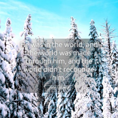 Picture 05 - John 1:10 WEB - He was in the world, and the world was made - Bible Verse Picture