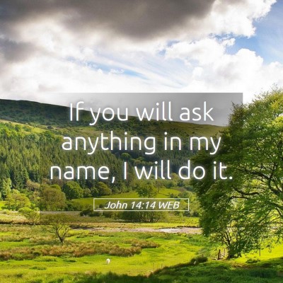 Picture 05 - John 14:14 WEB - If you will ask anything in my name, I will do - Bible Verse Picture