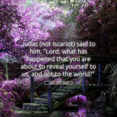 Picture 05 - John 14:22 WEB - Judas (not Iscariot) said to him, 