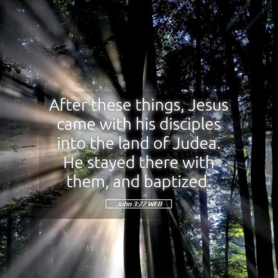 Picture 05 - John 3:22 WEB - After these things, Jesus came with his disciples - Bible Verse Picture