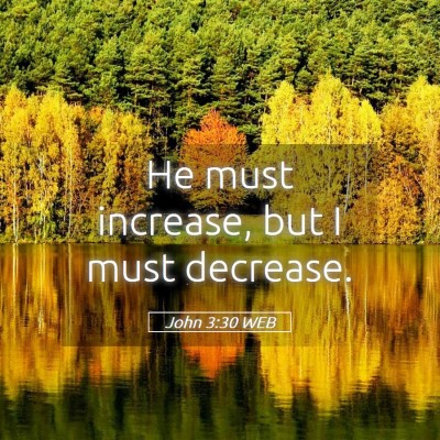 Picture 05 - John 3:30 WEB - He must increase, but I must - Bible Verse Picture