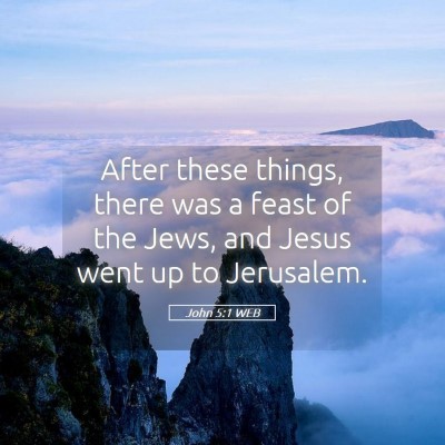 Picture 05 - John 5:1 WEB - After these things, there was a feast of the - Bible Verse Picture
