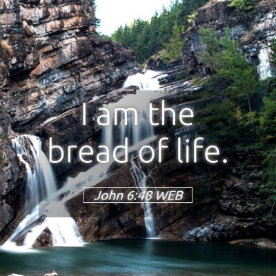 Picture 05 - John 6:48 WEB - I am the bread of - Bible Verse Picture