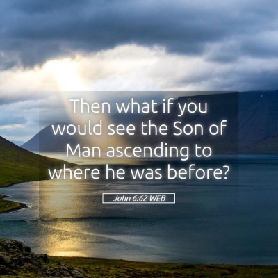 Picture 05 - John 6:62 WEB - Then what if you would see the Son of Man - Bible Verse Picture