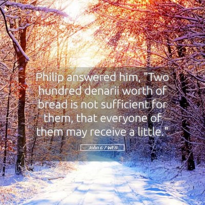 Picture 05 - John 6:7 WEB - Philip answered him, 