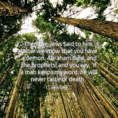 Picture 05 - John 8:52 WEB - Then the Jews said to him, 