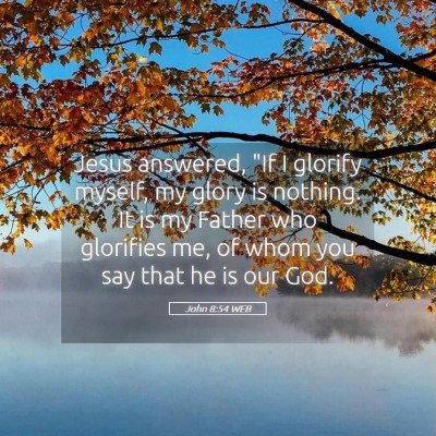 Picture 05 - John 8:54 WEB - Jesus answered, 