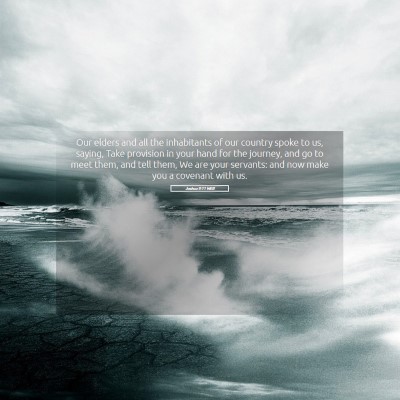 Picture 05 - Joshua 9:11 WEB - Our elders and all the inhabitants of our country - Bible Verse Picture