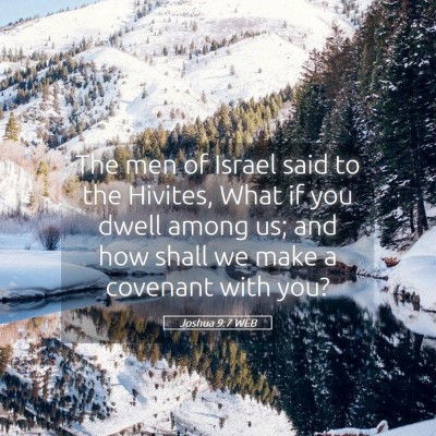 Picture 05 - Joshua 9:7 WEB - The men of Israel said to the Hivites, What if - Bible Verse Picture
