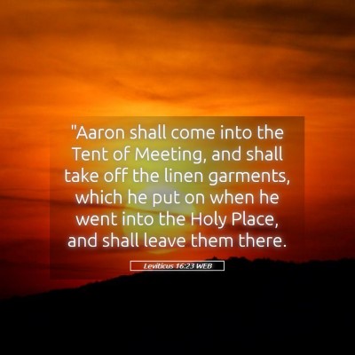 Picture 05 - Leviticus 16:23 WEB - 