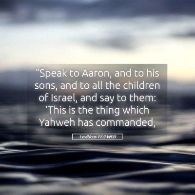 Picture 05 - Leviticus 17:2 WEB - 