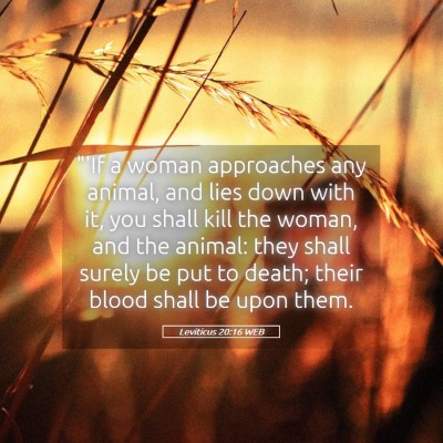 Picture 05 - Leviticus 20:16 WEB - 