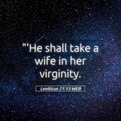 Picture 05 - Leviticus 21:13 WEB - 
