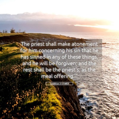 Picture 05 - Leviticus 5:13 WEB - The priest shall make atonement for him - Bible Verse Picture