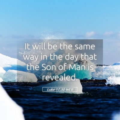 Picture 05 - Luke 17:30 WEB - It will be the same way in the day that the Son - Bible Verse Picture